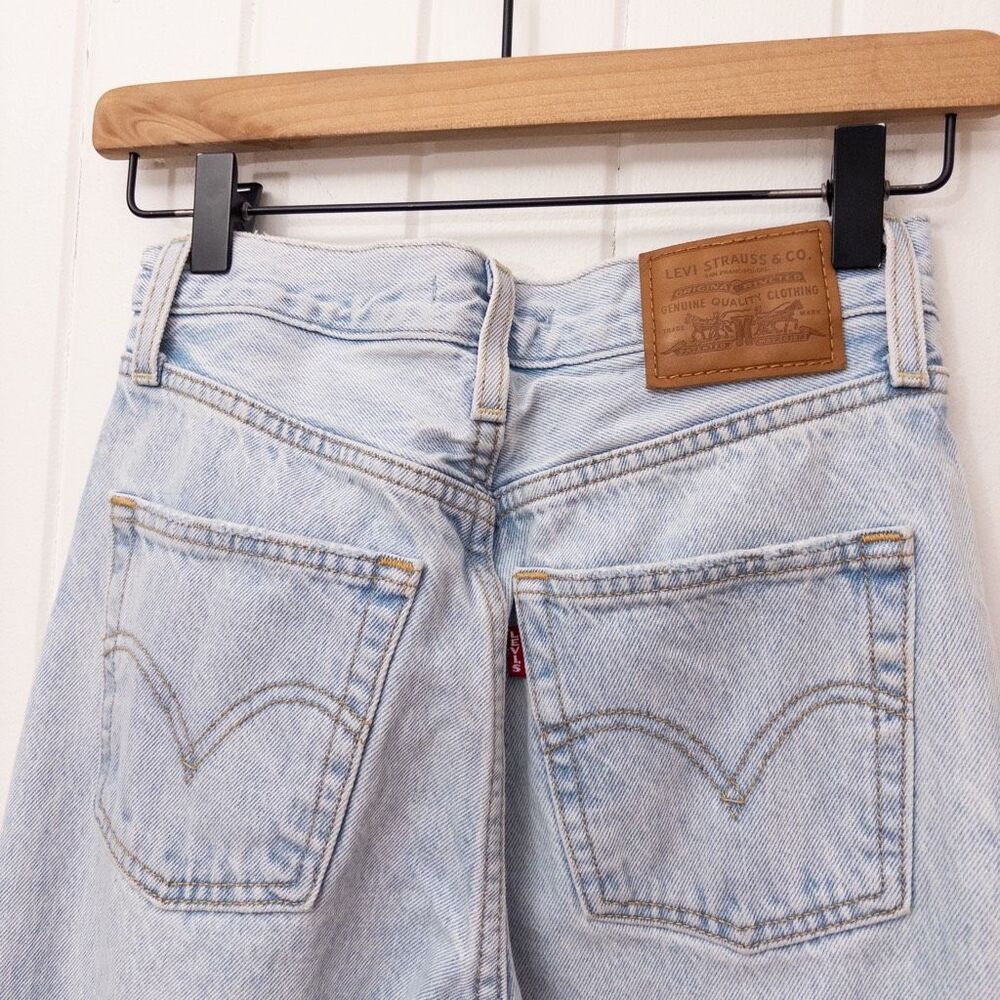 Levi's Ribcage Straight Ankle Jeans Ojai Shore Size 25 - Picture 7 of 11